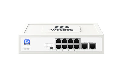 Wiking - WK-PS210 8 Port Megabit + 2 Port Megabit Uplink POE Switch