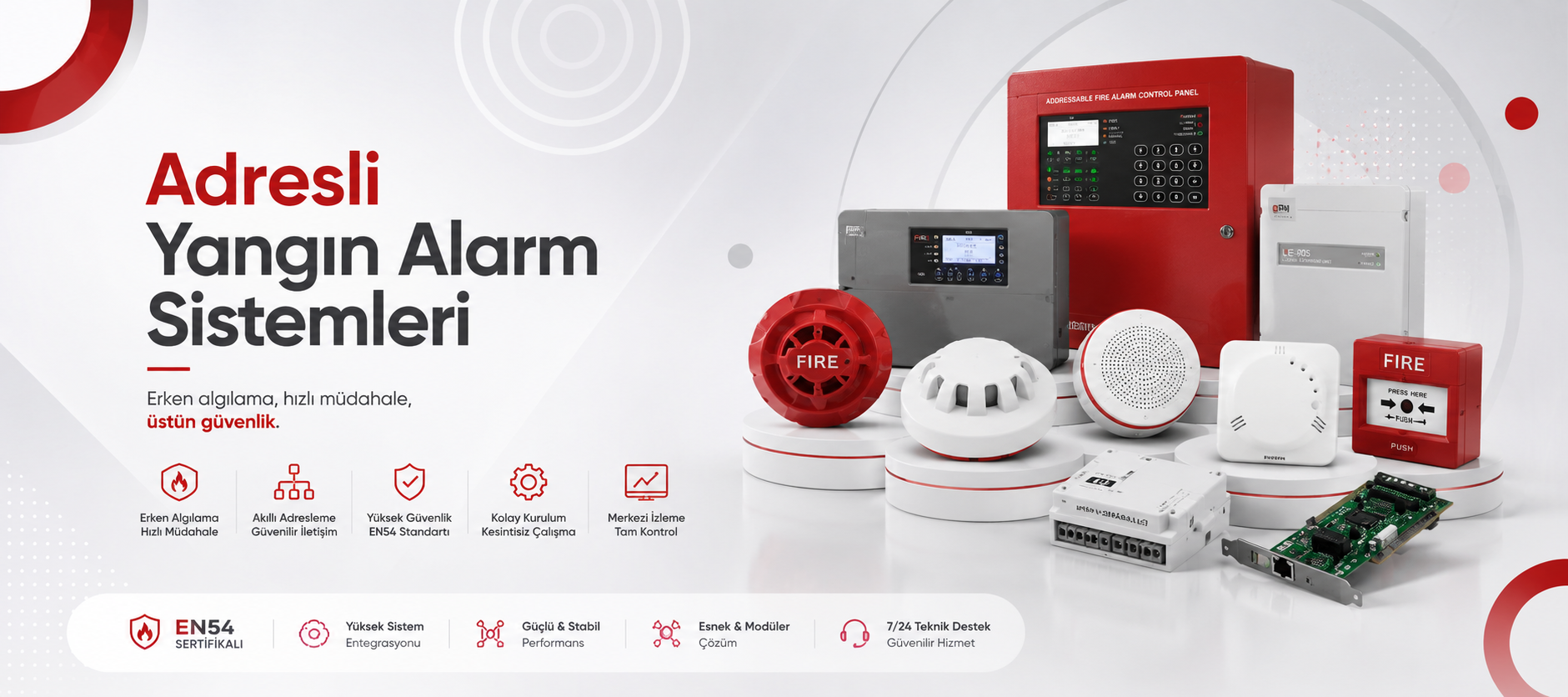 Adresli Yangın Alarm