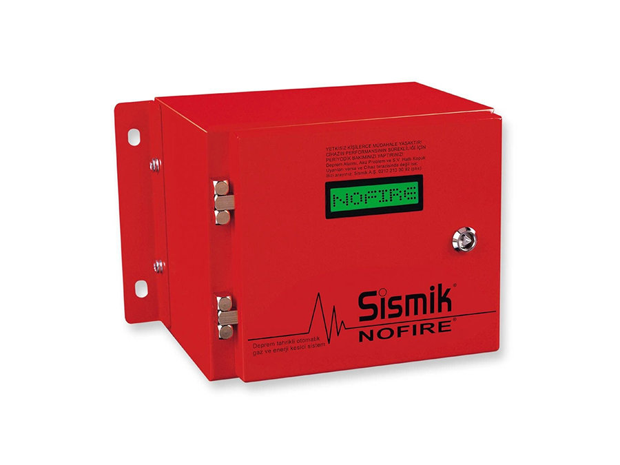 SİSMİK NOFIRE LCD Göstergeli | Mekanik Sensörlü | Elektromekanik Deprem Sensörü