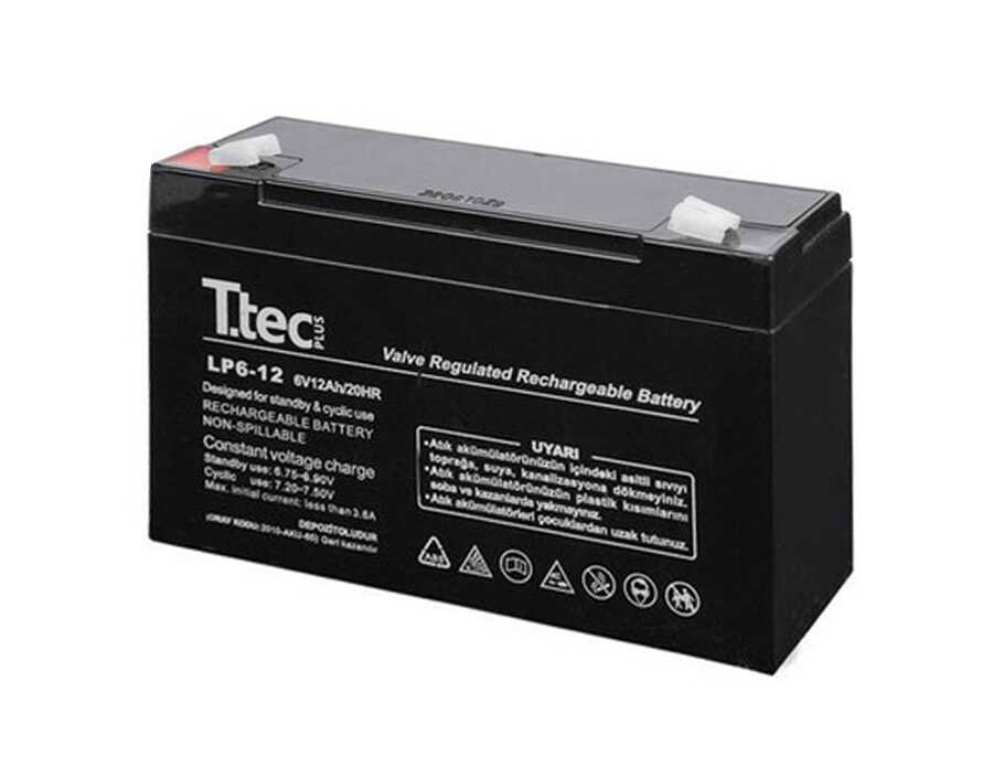 TTEC 6V 12AH Bakımsız Kuru Akü