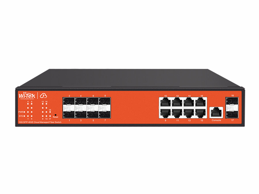 WI-CGS5018 10SFP+8GE Cloud L2 Managed  Switch