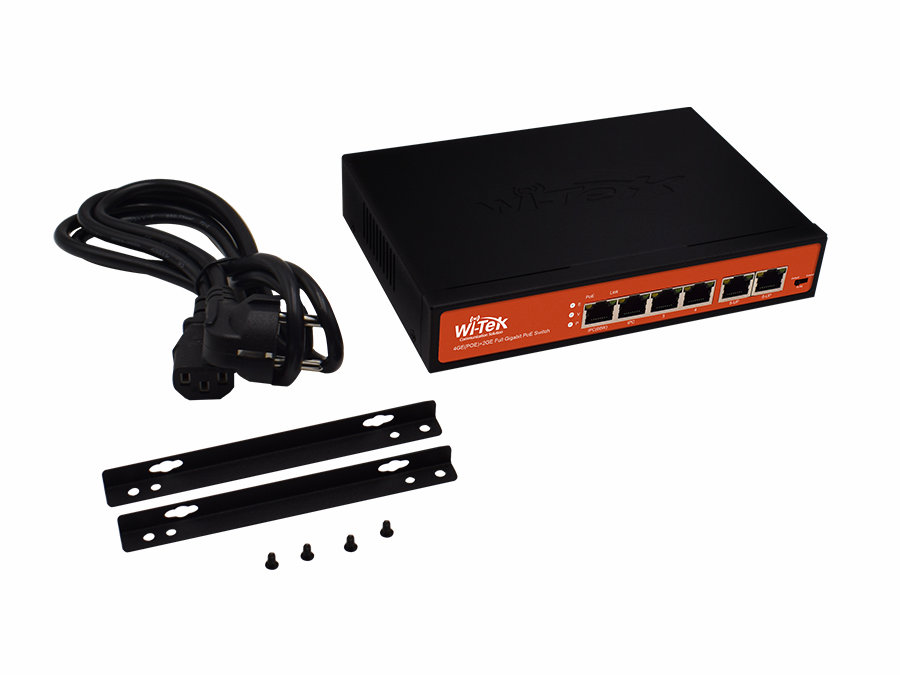 WI-PS305G V2  - 4GE+2GE Uplink + HiPoE + Watchdog Switch + 65W