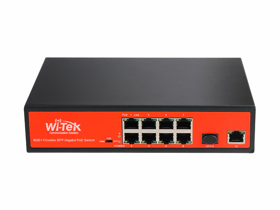 WI-PS309GF - 8GE+1Giga Combo SFP PoE Switch 150W