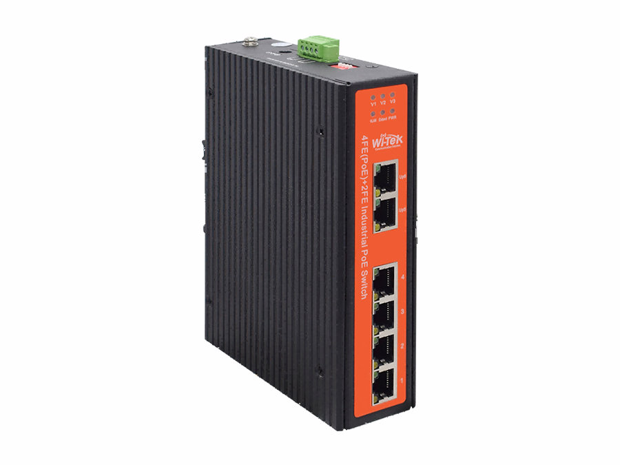 WI-PS206-I - V2 4FE+2FE Endüstriyel  PoE Switch