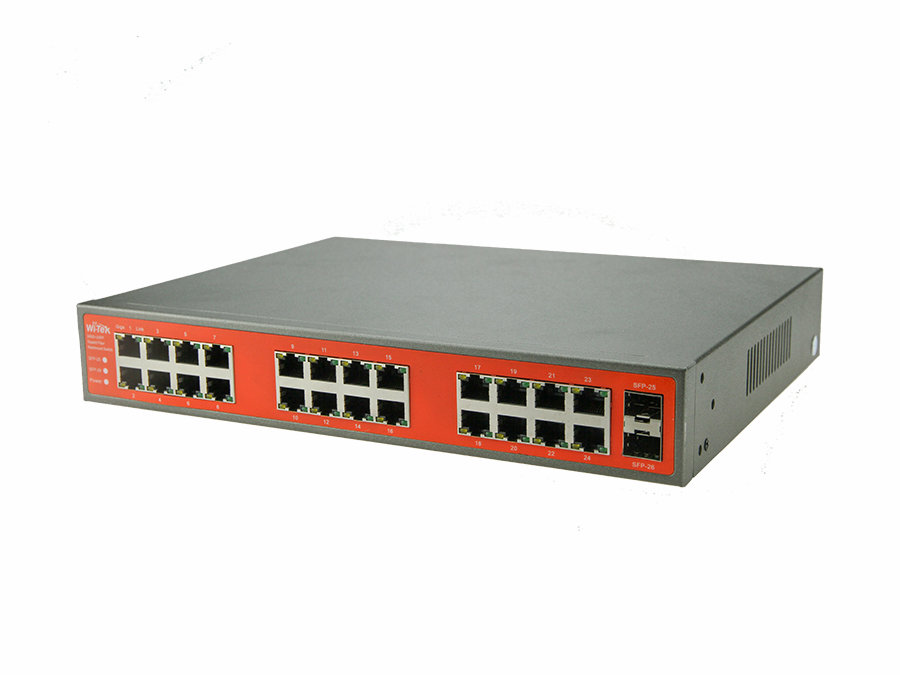 WI-SG124F 24GE+2SFP Full Giga Rack-mountable/Desktop Ethernet Switch