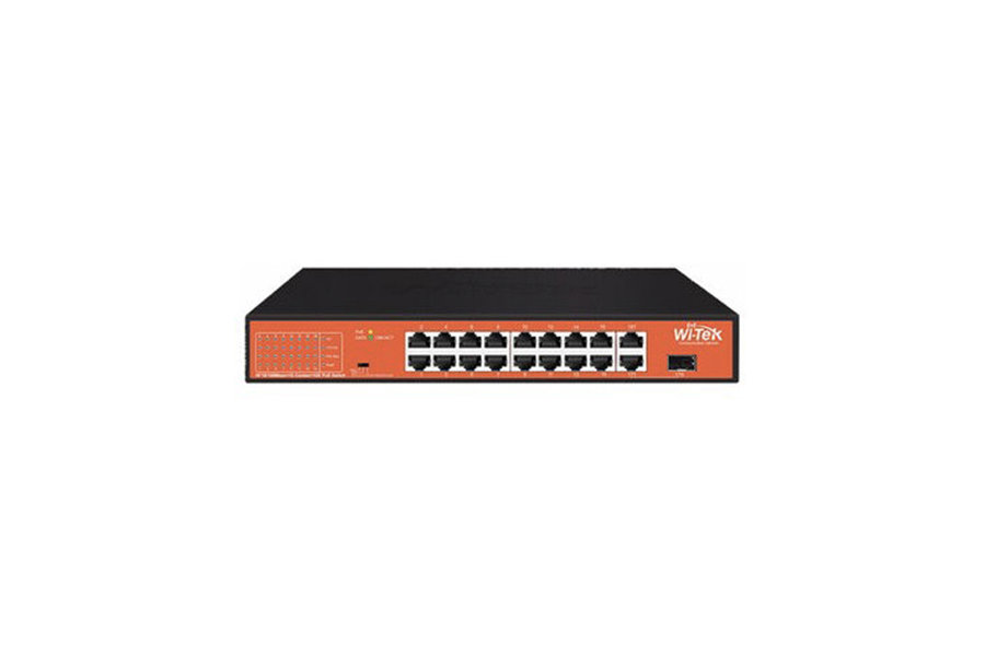 WI-PS518G V4 16FE + 1GE +1Combo SFP+HiPoE + 250M+Watchdog + 200W Switch