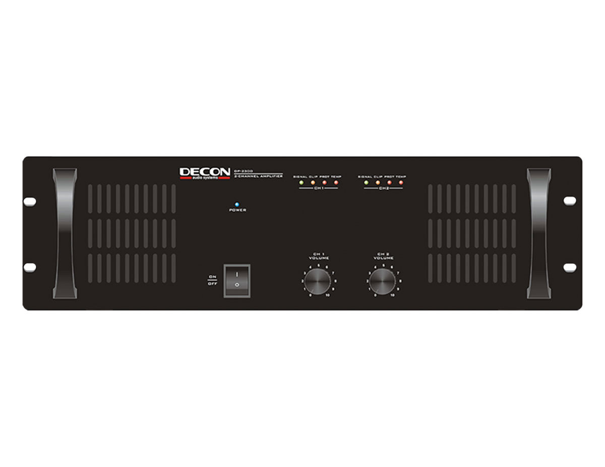 DP-2300D - 2 Kanallı 2*300W Power Amfi - D Class