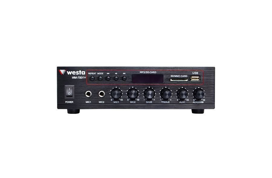 WM-750FM - 80 Watt FM Radyolu Mixer Amfi