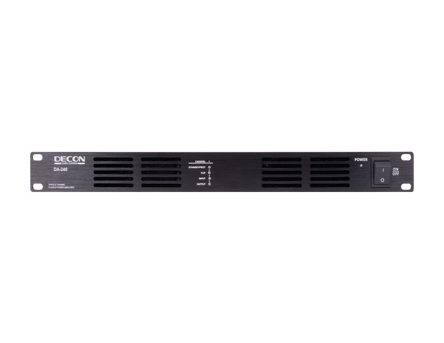 DA-500 - Tek kanal Class-D amplifikatör, 500watt, 100V & 8 Ohm uyumlu