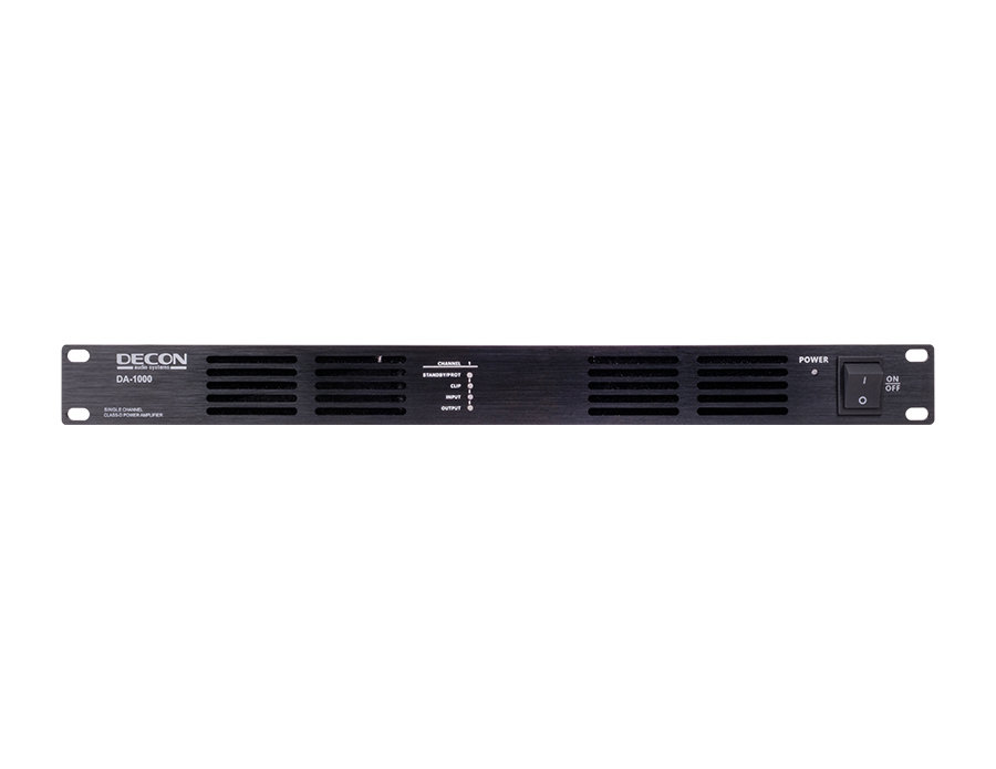 DA-1000 -  Tek kanal Class-D amplifikatör, 1000Watt çıkış gücü, 100V ve 8 Ohm uyumlu