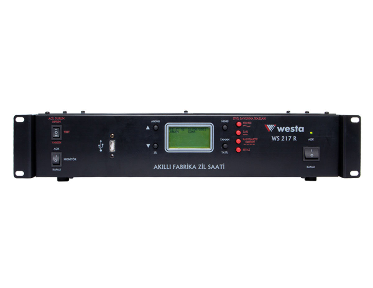 WS-217 R - Akıllı Fabrika Zil Saati - Rack Tipi