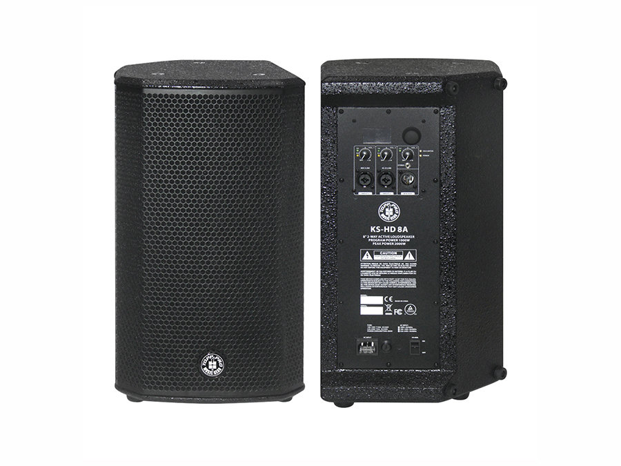 KS HD8A - 8" 2 Yollu Aktif Hoparlör - 2000/4000 Watt