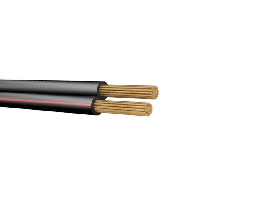 KAB-2050P-100 2*0,50 mm² PİYASA KORDON ŞEFFAF - SİYAH