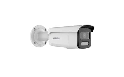 Hikvision - DS-2CD2T47G2-LSU/SL 4mm 4 MP ColorVu Flaş Işığı ve Sesli Uyarı Fixed Bullet IP Kamera