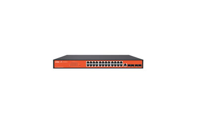 Wi-Tek - WI-PCMS528F-L3 24 Gigabit Ethernet RJ-45 PoE+ ports and 4 10G SFP+Slots