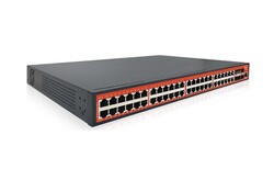 WI-PCMS554F-L3 48 Gigabit Ethernet RJ-45 PoE+ Ports - 6 10G SFP Switch - Thumbnail