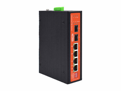 Wi-Tek - WI-PS306GF-I V2 - 4GE+2SFP Fiber Uplink Endüstriyel PoE Switch