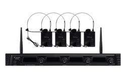WM-404T - 4 Kanal UHF Yaka (HeadSet) Mikrofon Seti - Thumbnail